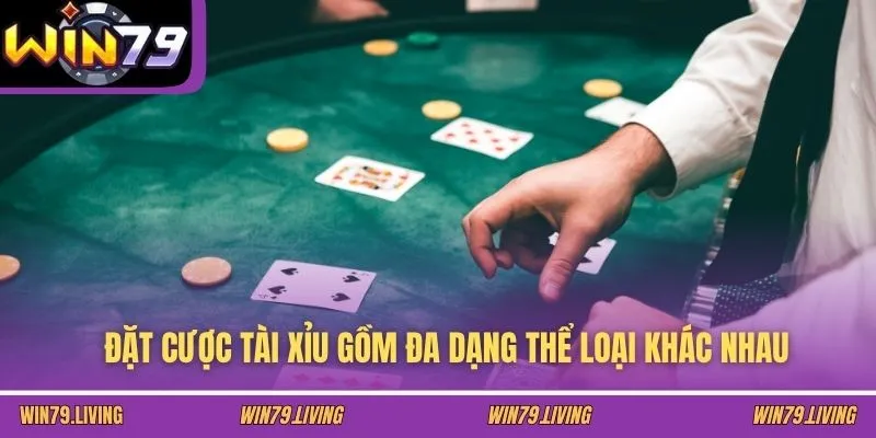 Đặt cược Tài Xỉu gồm đa dạng thể loại khác nhau