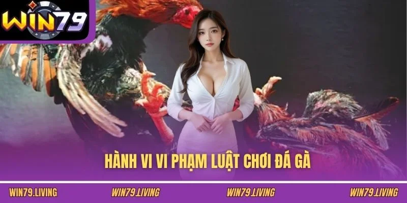 Hành vi vi phạm luật chơi đá gà