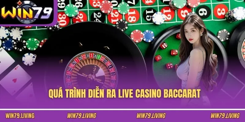 Quá trình diễn ra live casino Baccarat 