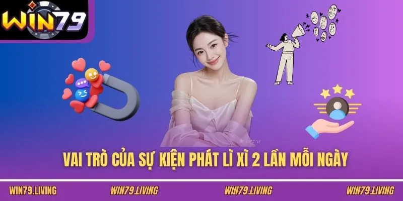 Vai trò của sự kiện phát lì xì 2 lần mỗi ngày